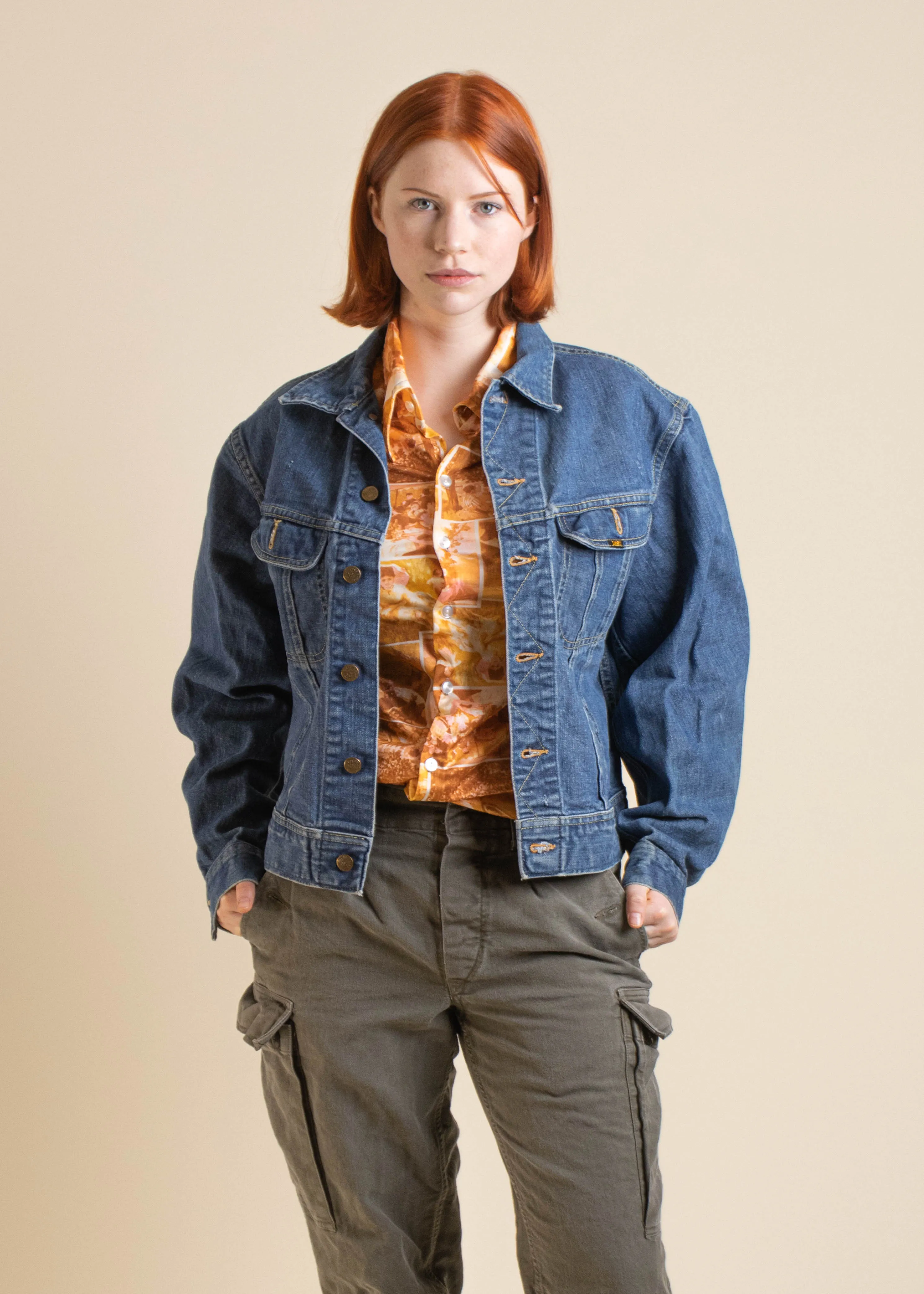 1970s Lee Riders Trucker Denim Jacket Size XS/S
