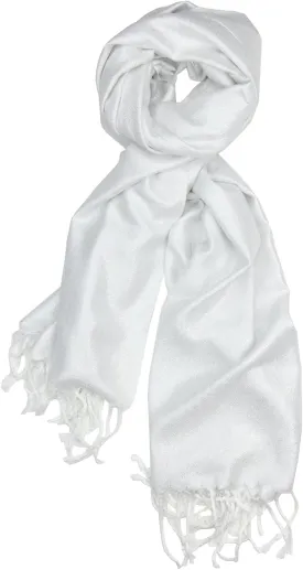 Achillea Sparkling Metallic Pashmina Shawl Wrap Scarf for Wedding Evening Dress