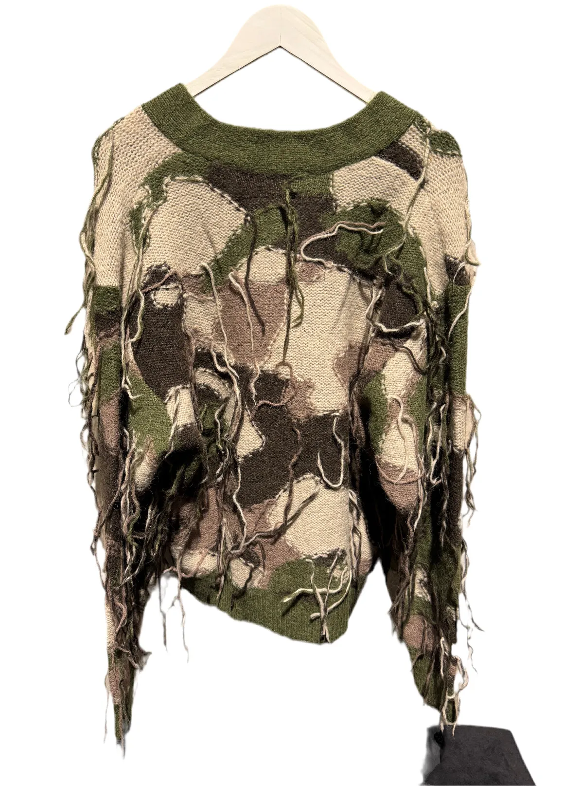 ALPHASTYLE: CAMO CARDIGAN