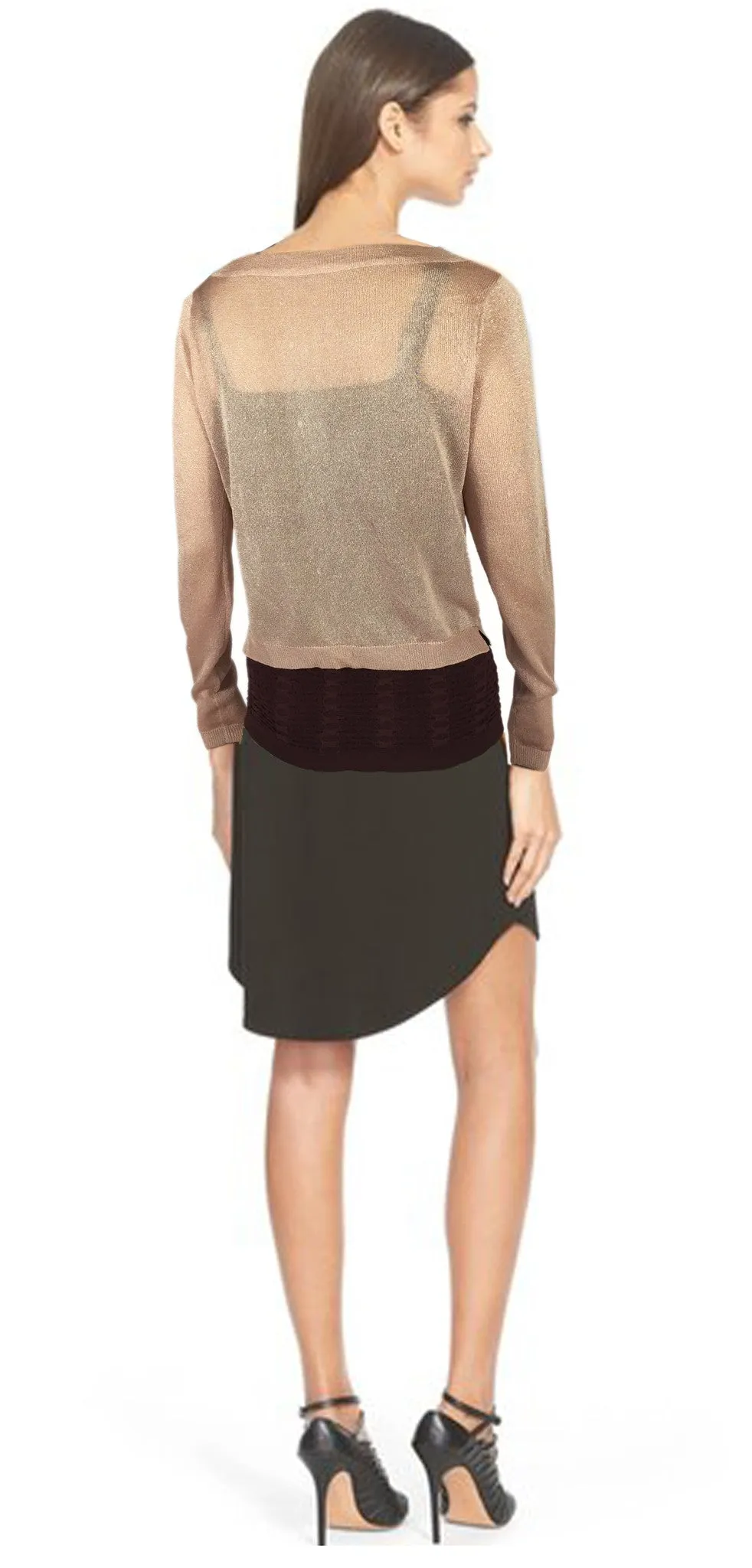 ASHORE WOMENS SPARKLING NET SHORT CARDIGANS