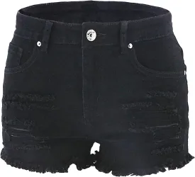 Atditama Women's Summer Ripped Jean Shorts Stretch Skinny Frayed Denim Shorts Beach Casual Women Shorts