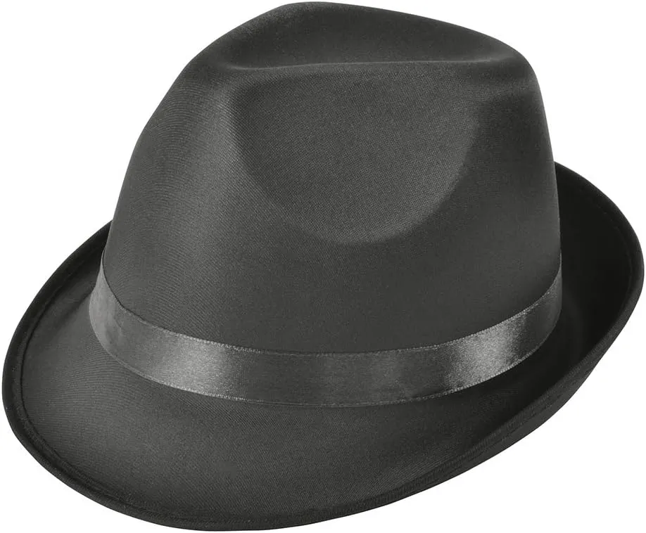 Black Fedora BH509 Madness/Gangster Fancy Dress Hat