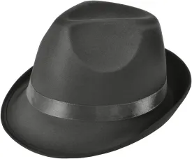 Black Fedora BH509 Madness/Gangster Fancy Dress Hat