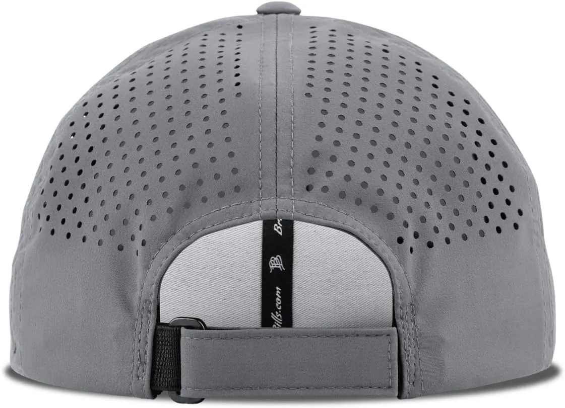 Branded Bills Bare Performance Hat, with Flexfit Sweatband, Adjustable Snapback, Comfort Stretch, Quick Dry, Water Repellent