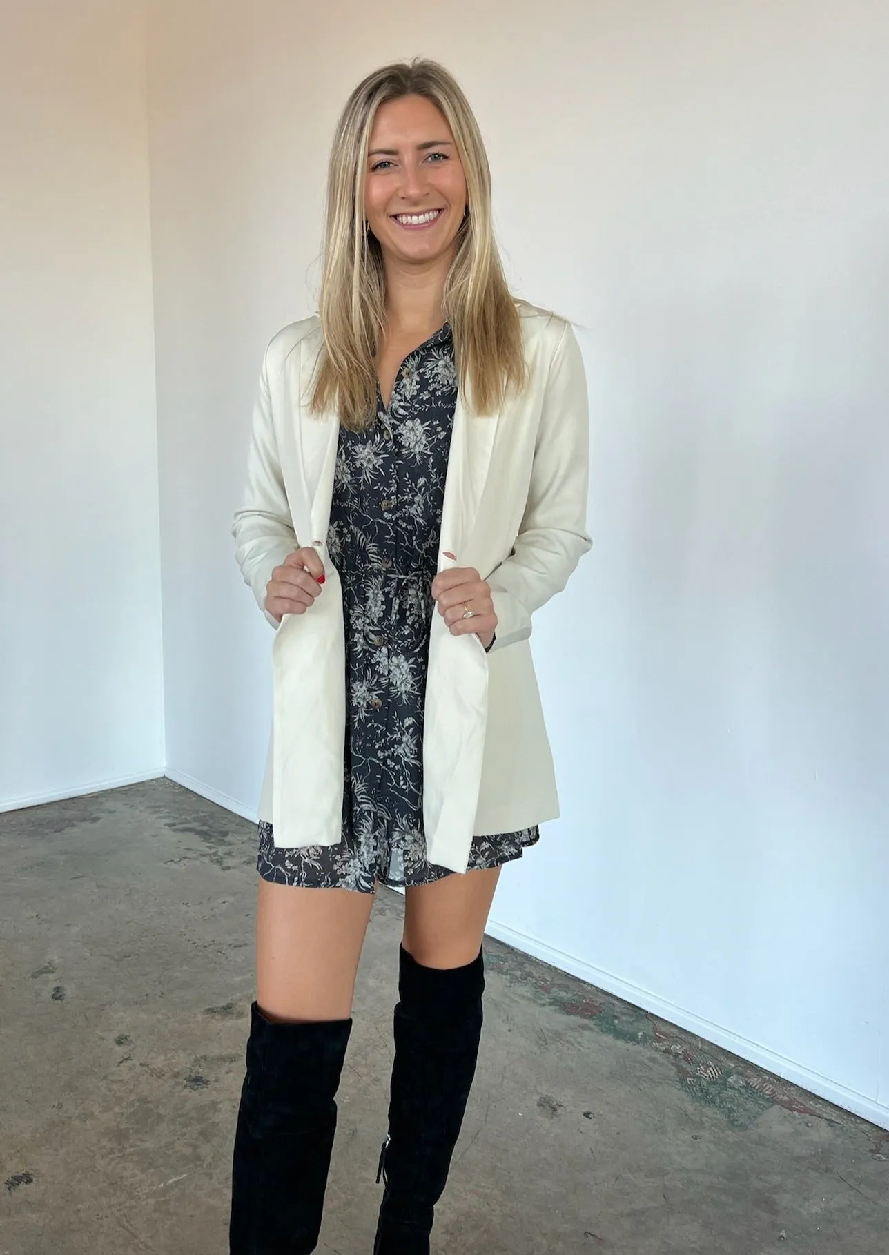 Carrey Button Blazer