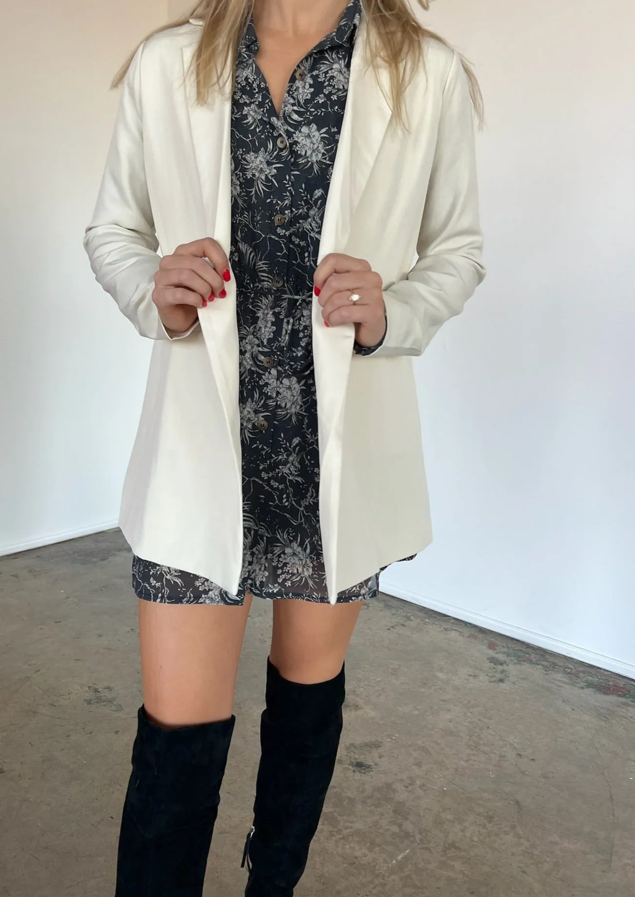 Carrey Button Blazer