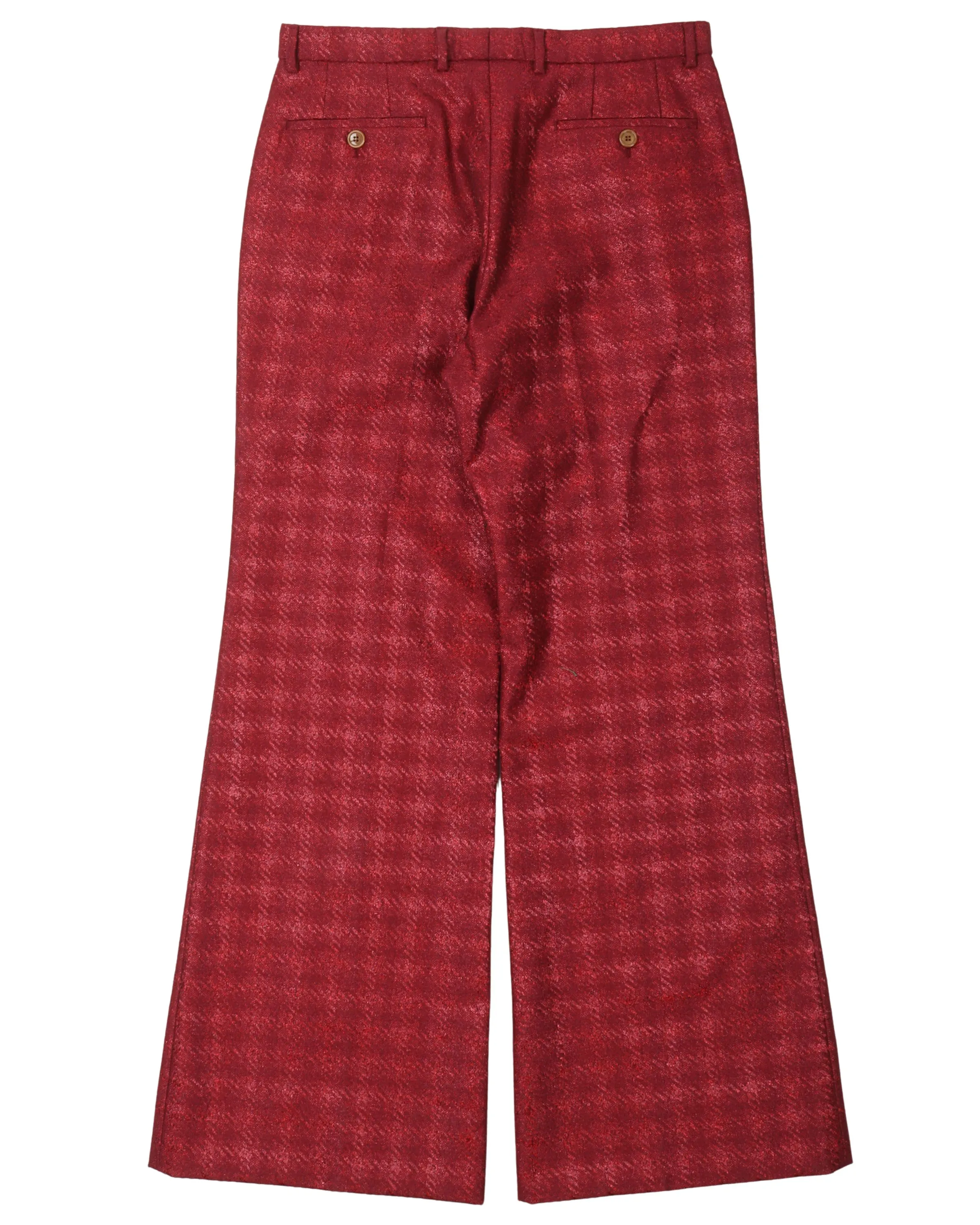 Checkered Flared Pants