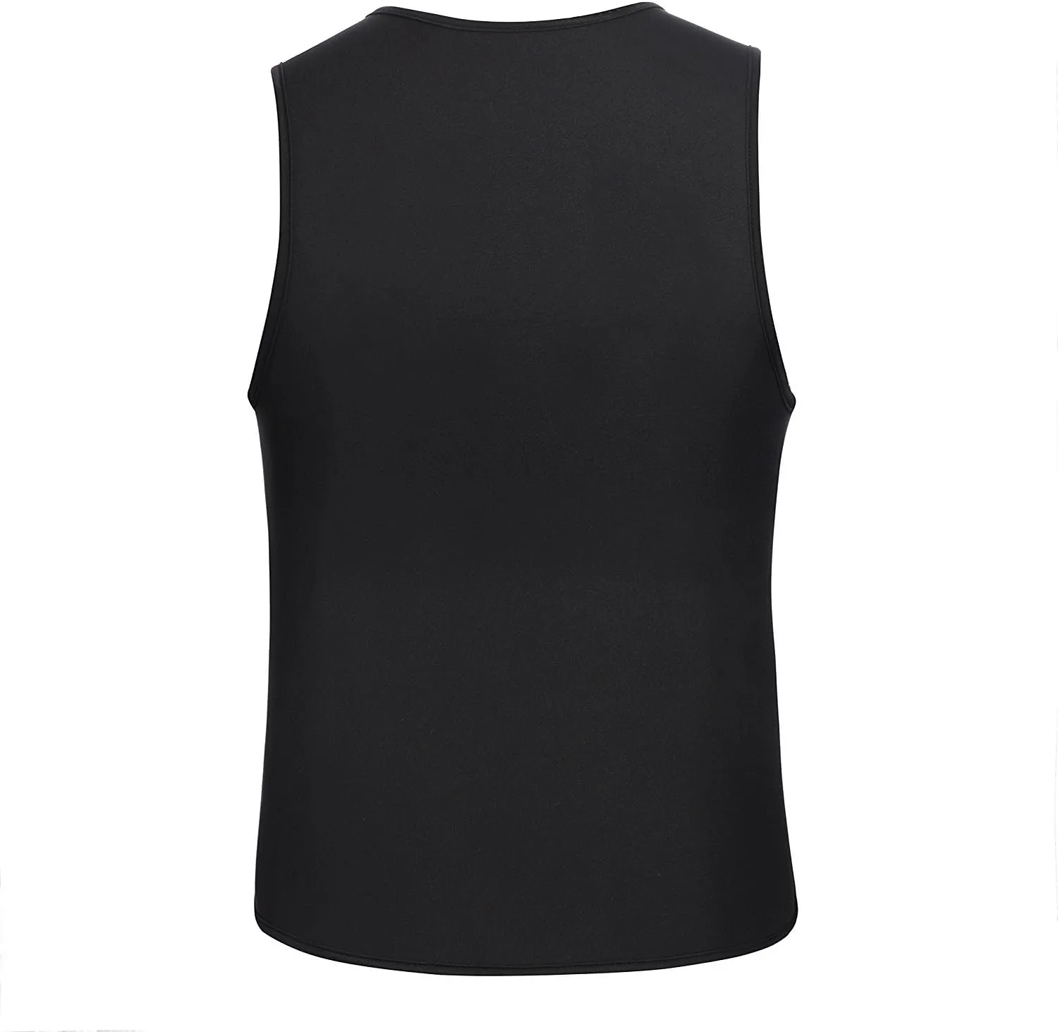 CORATED Men Sauna Vest Sweat Waist Trainer Zipper Hot Neoprene Tank Top Corset Compression Body Shaper Sauna Shirt Workout