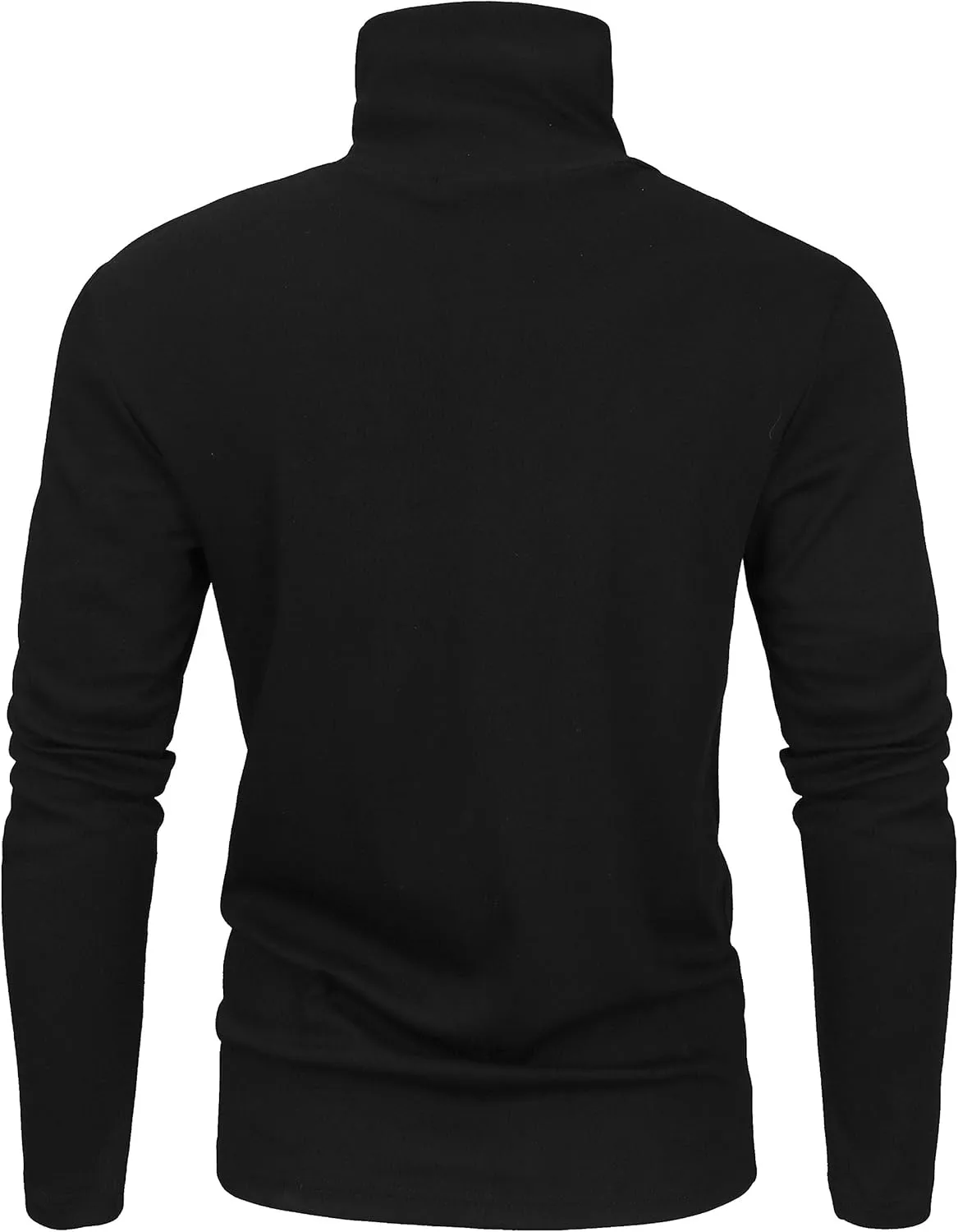 Derminpro Men's Slim Fit Soft Turtleneck Long Sleeve Pullover Lightweight T-Shirt