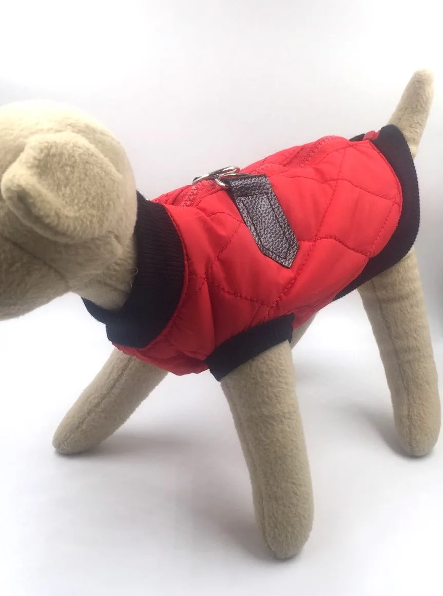 Easy Zip-Back Quilted Spring Jacket with D Rings