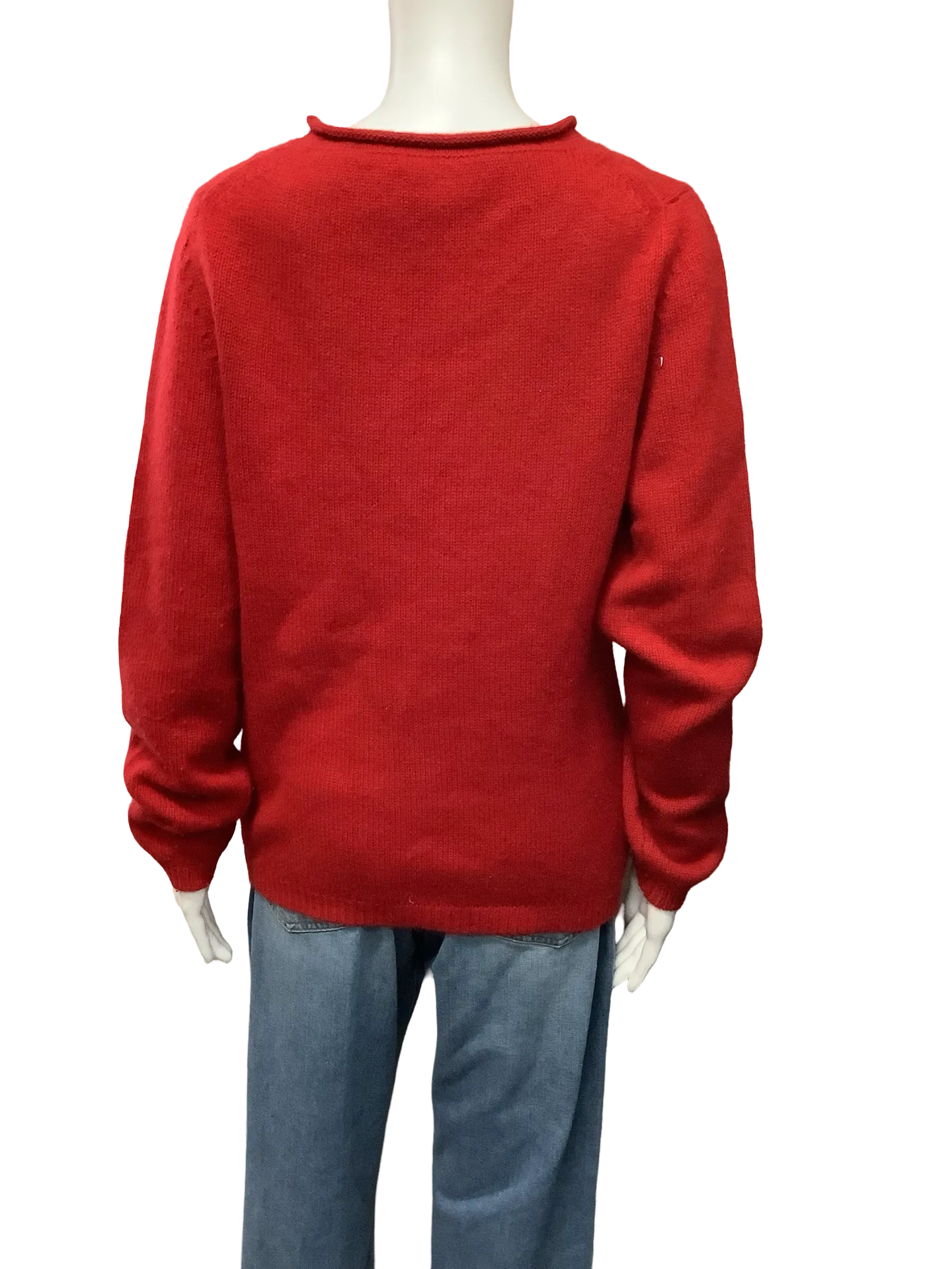 Fifth Avenue Sweater Crew Neck Cashmere Red Size: L