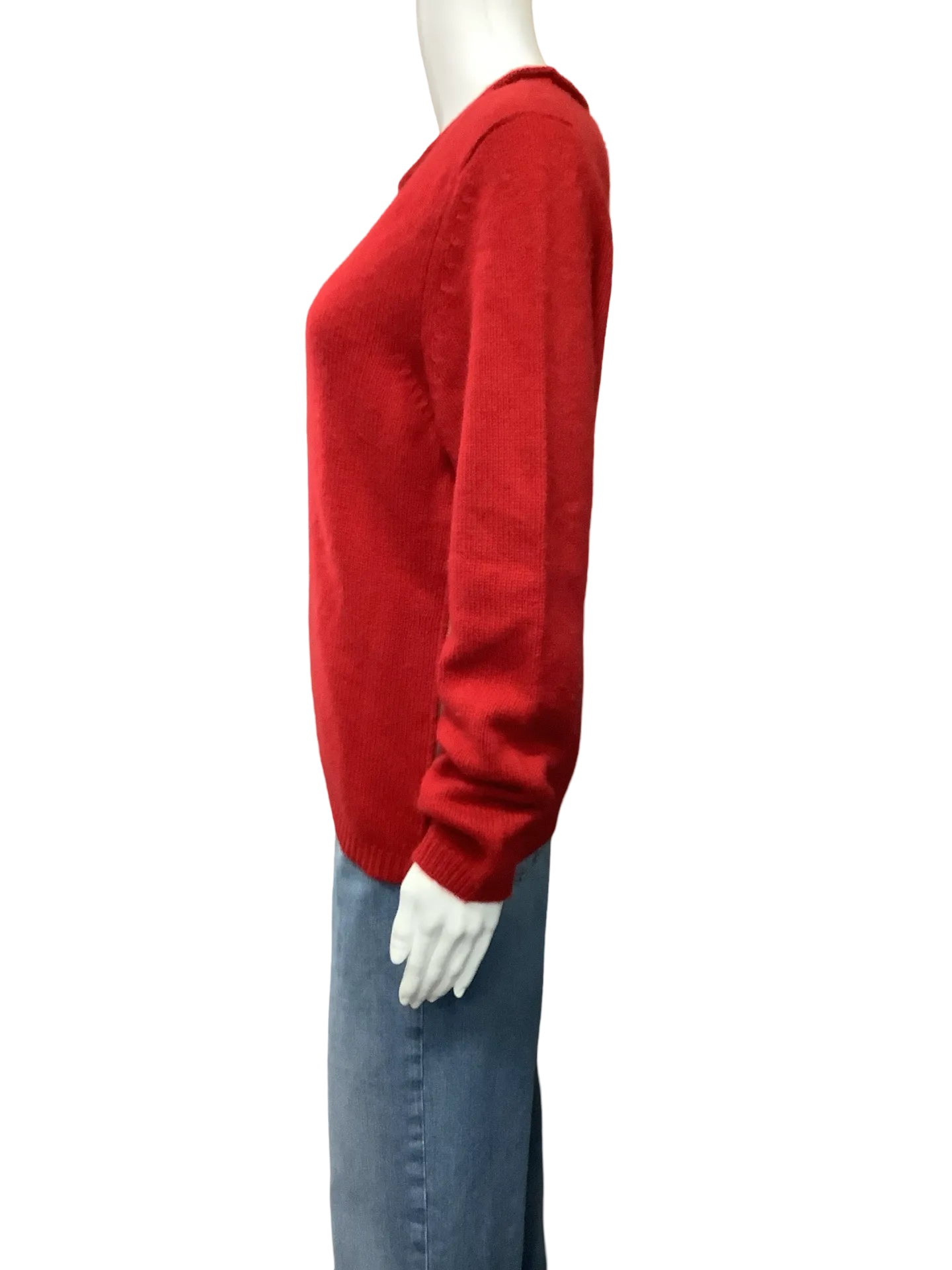 Fifth Avenue Sweater Crew Neck Cashmere Red Size: L