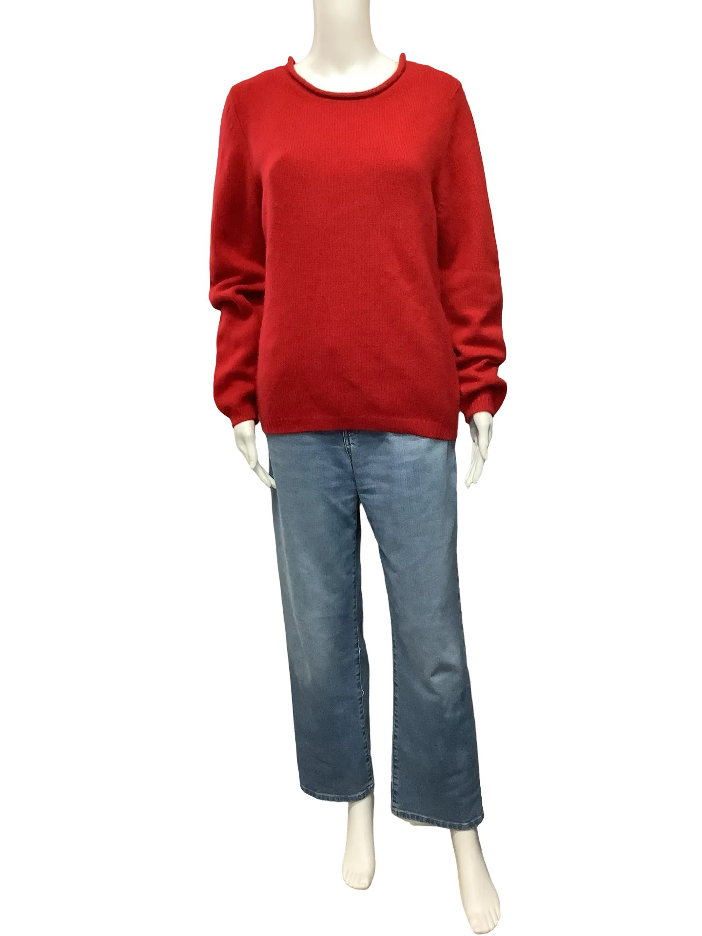 Fifth Avenue Sweater Crew Neck Cashmere Red Size: L