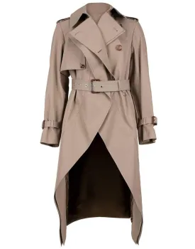 Frock High-Low Trench Coat