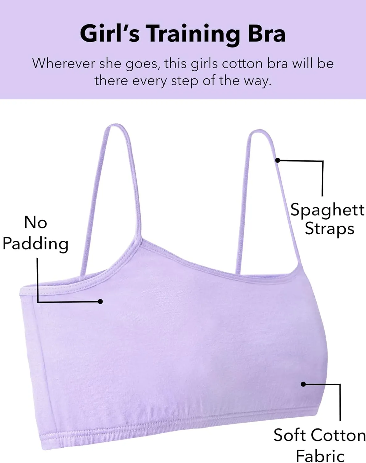 Fruit of the Loom Big Girls Training Bra