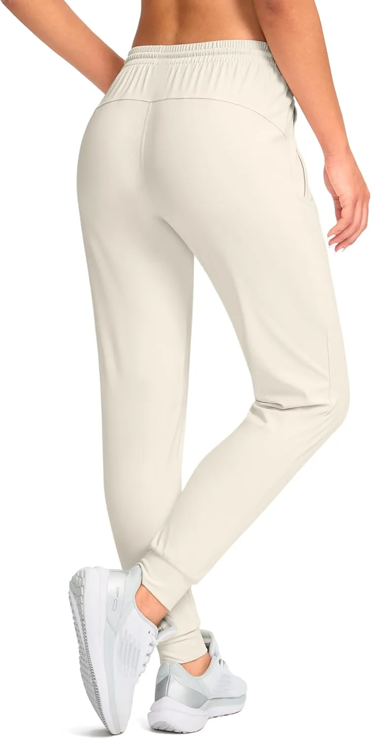 G Gradual Women's Joggers Pants with Zipper Pockets Tapered Running Sweatpants for Women Lounge, Jogging