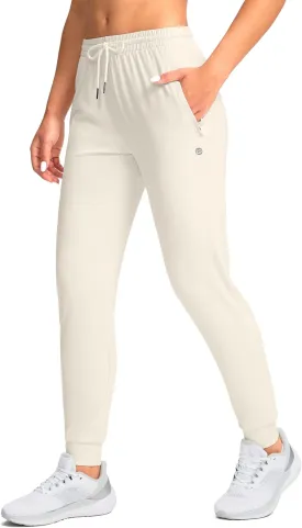 G Gradual Women's Joggers Pants with Zipper Pockets Tapered Running Sweatpants for Women Lounge, Jogging