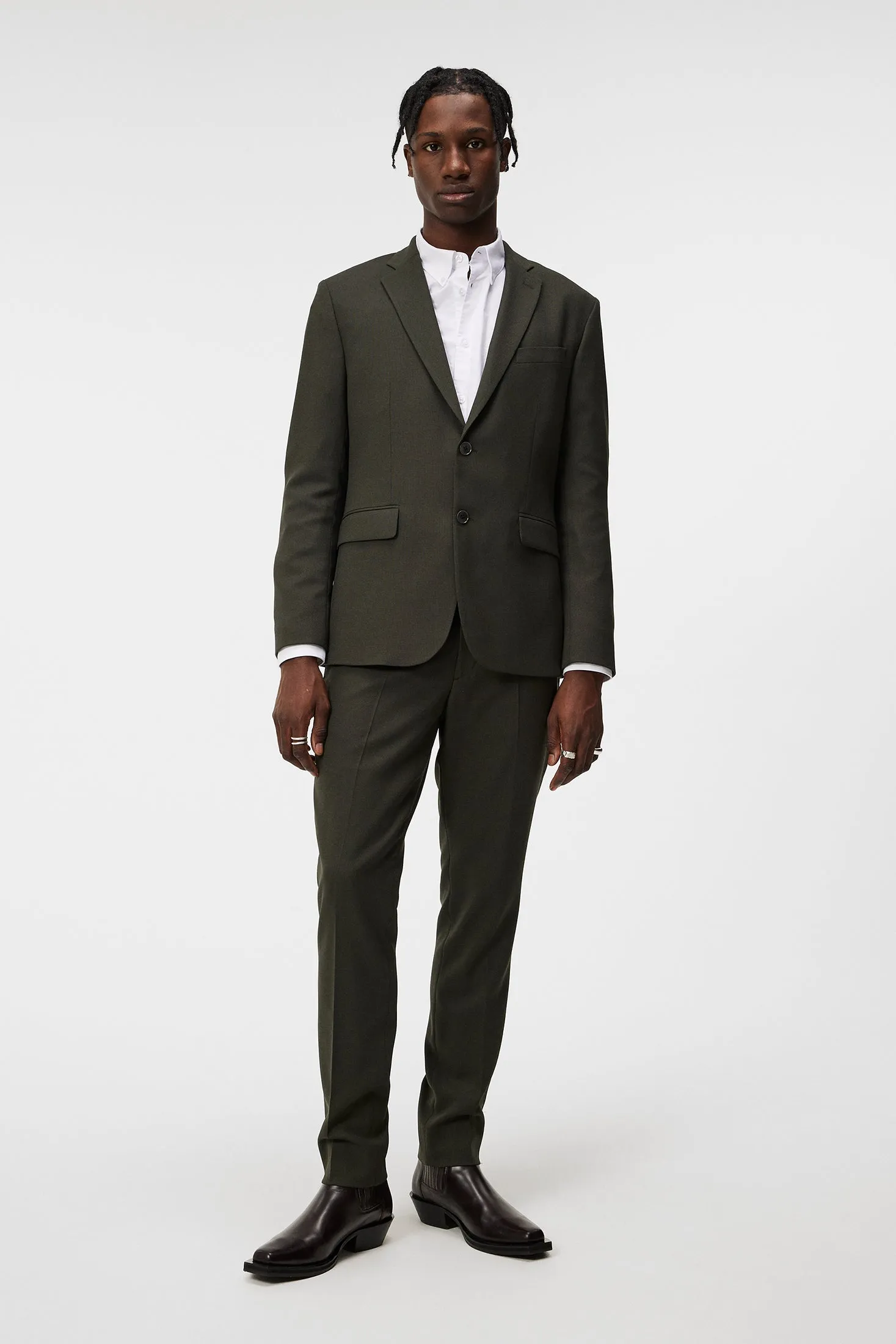 Hopper U Active Hopsack Blazer / Forest Green