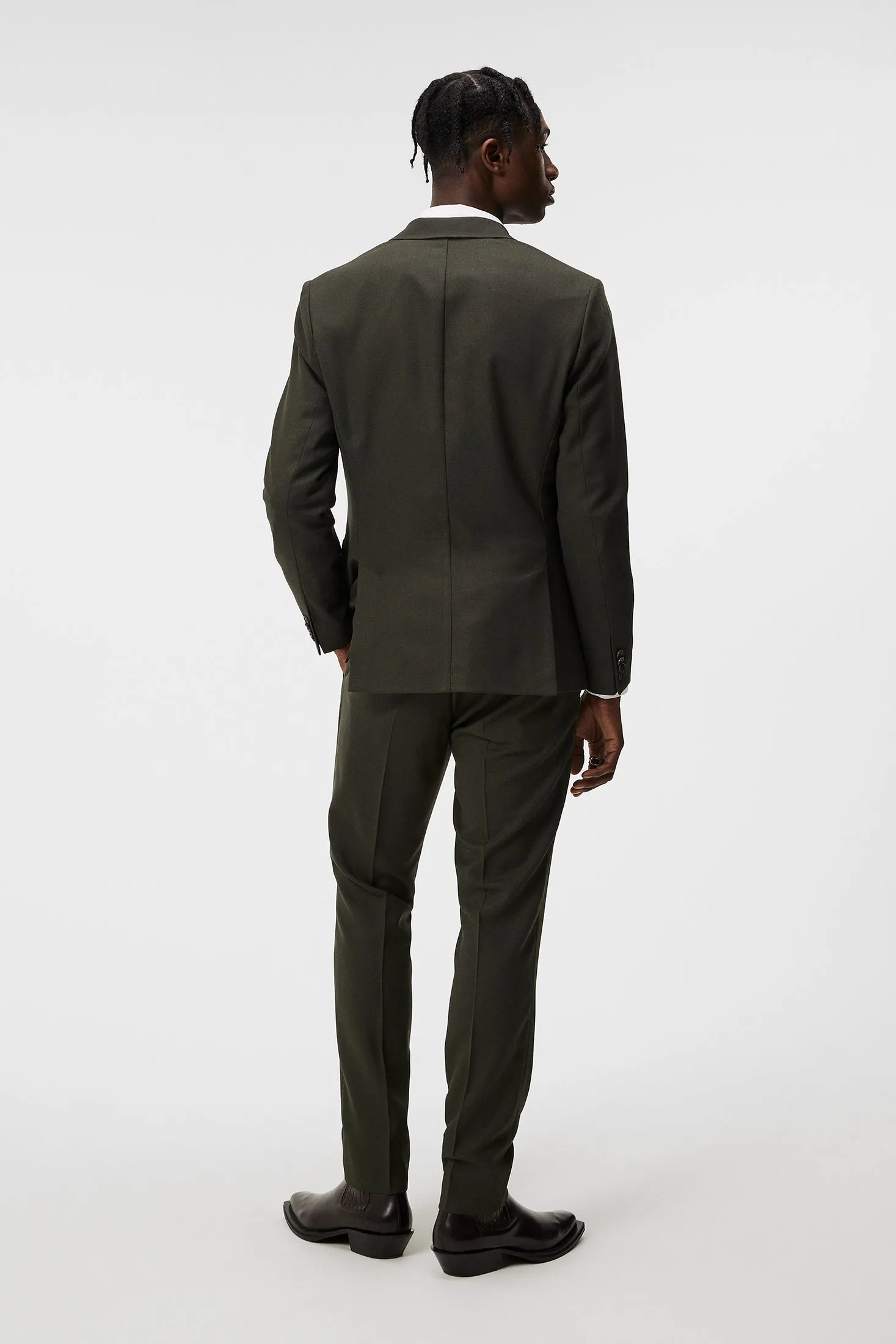 Hopper U Active Hopsack Blazer / Forest Green