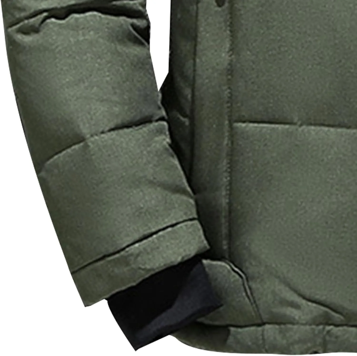 JEsilunmaMY Men's Thicken Outdoor Winter Puffer Jacket Warm Parka Padded Jacket With Fur Hood Windproof Puffy Snow Ski Coat