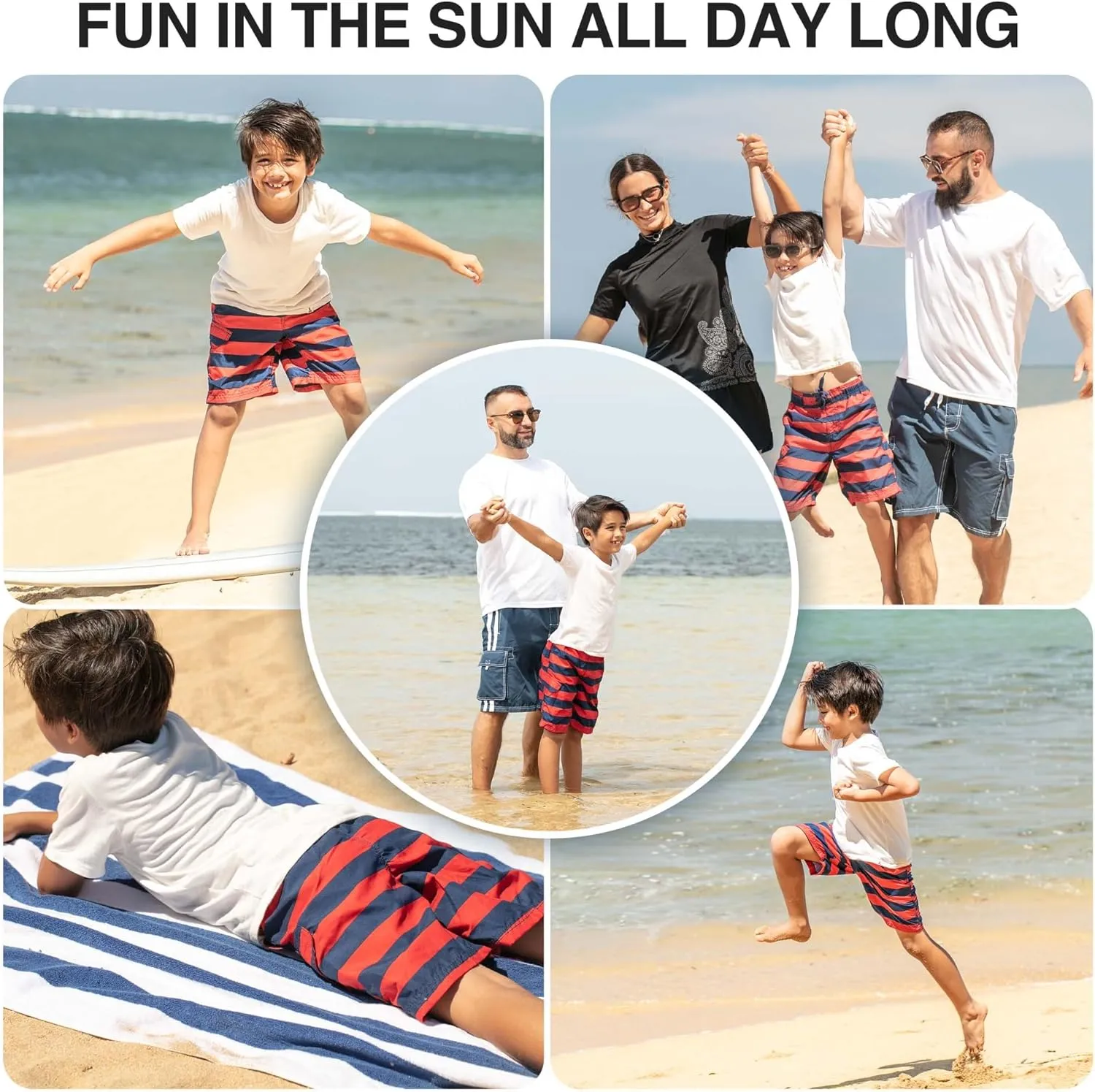 Kanu Surf Boys' Specter Quick Dry UPF 50  Beach Swim Trunk