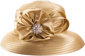 Lawliet Women Satin Ribbon Dressy Church Couture Bridal Wedding Occasion Sun Hats A585
