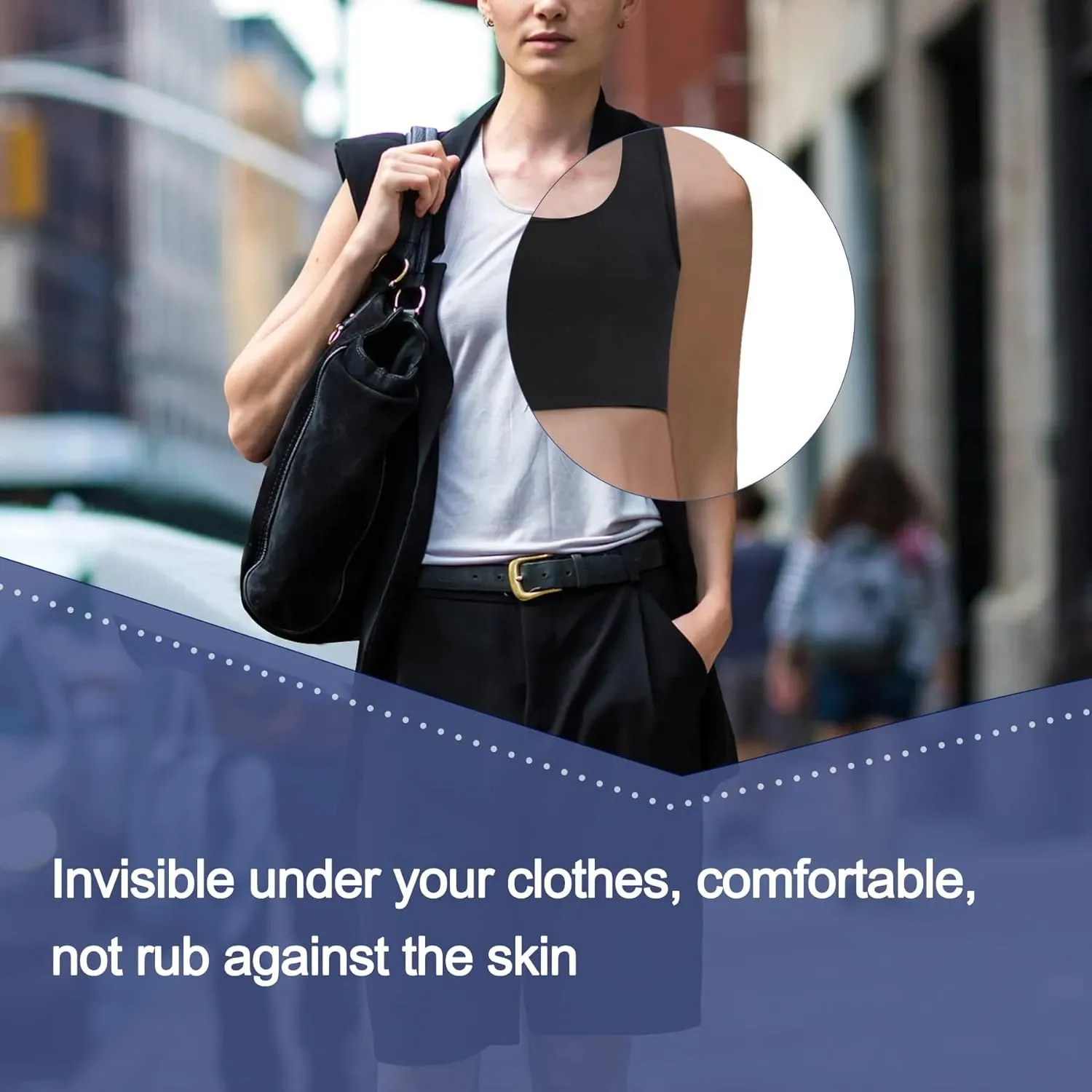 LEINIDINA Chest Binder for Transgender FTM LGBT Tomboy Tops Women Breathable Binder Bra Tank Tops Elastic