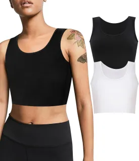 LEINIDINA Chest Binder for Transgender FTM LGBT Tomboy Tops Women Breathable Binder Bra Tank Tops Elastic