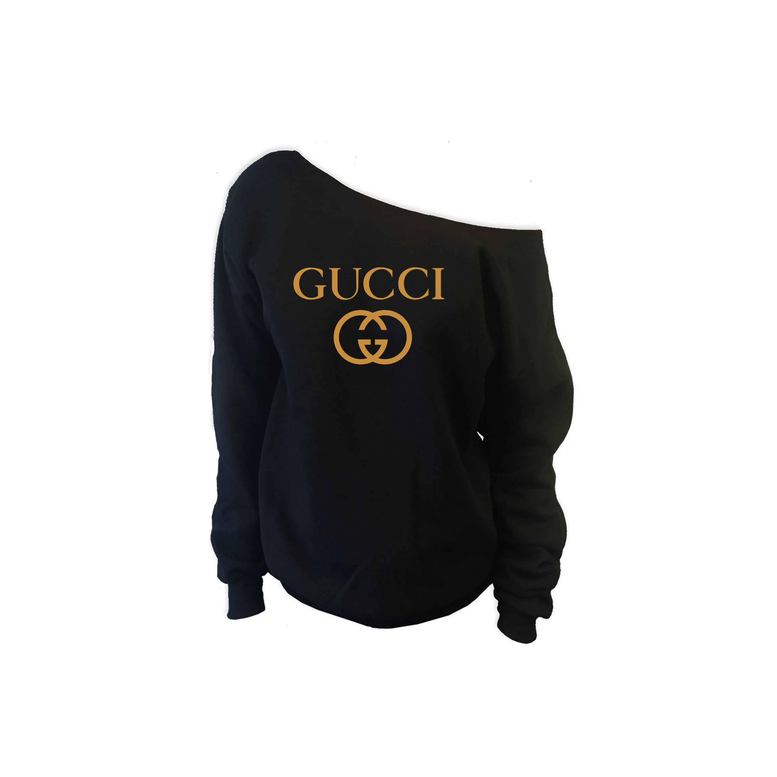 Love Gucci Off Shoulder Sweatshirt (Various Colors)