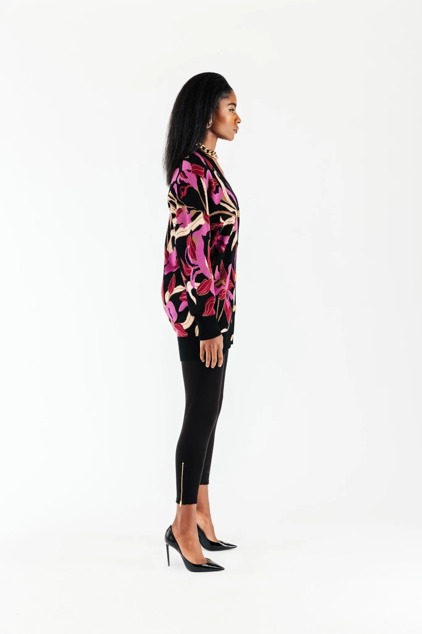 Magenta Floral Kristyn Cardigan