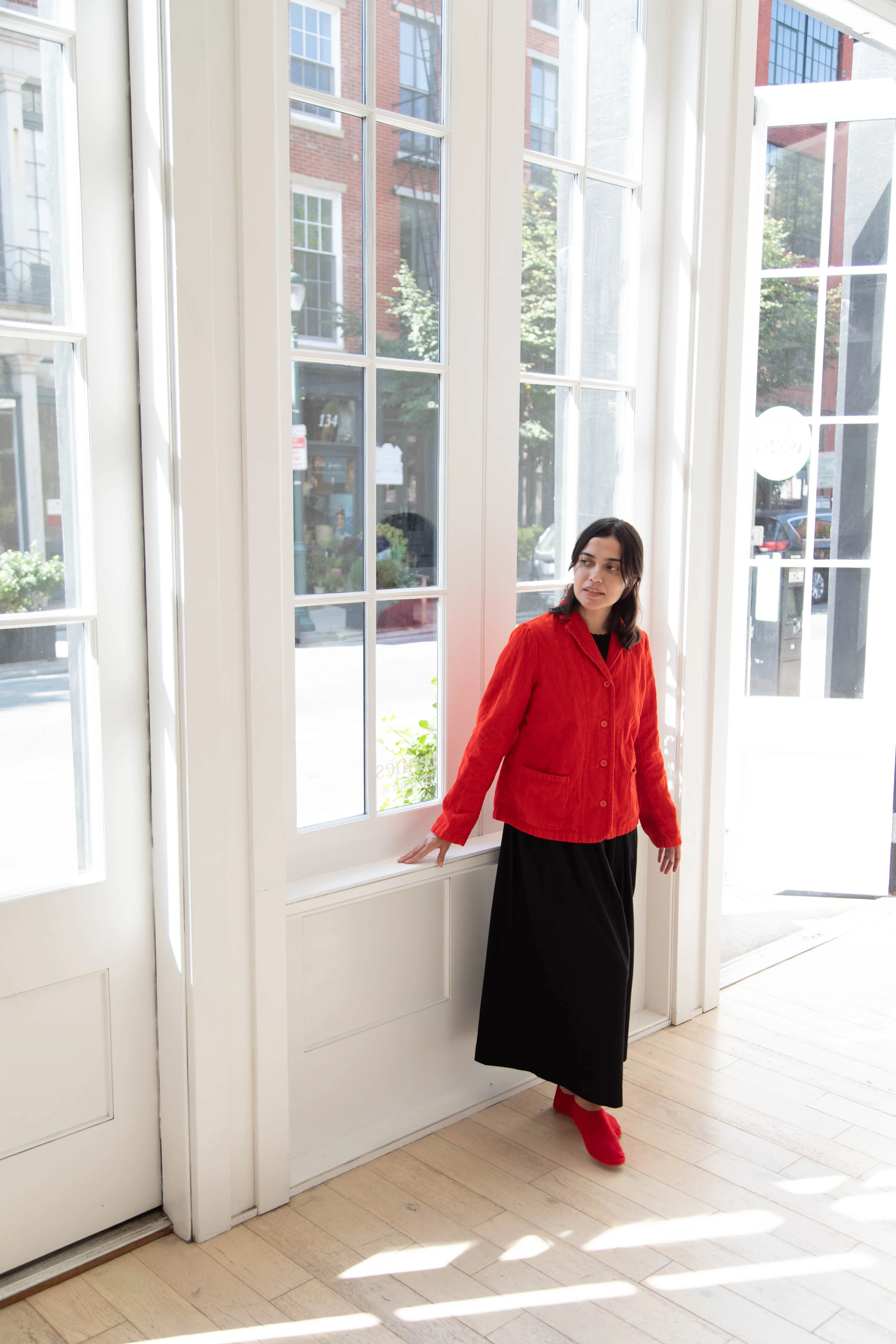 Manuelle Guibal | Mini Veste Blic in Volcanic