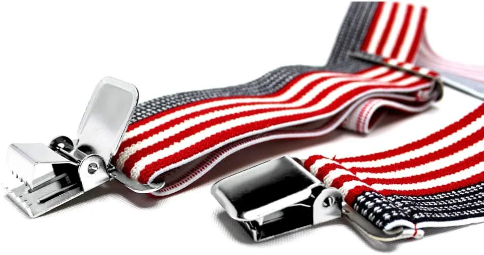 MELOTOUGH Men's Suspenders Fully Elastic 2 inch Wide X back Heavy Duty Work Suspenders