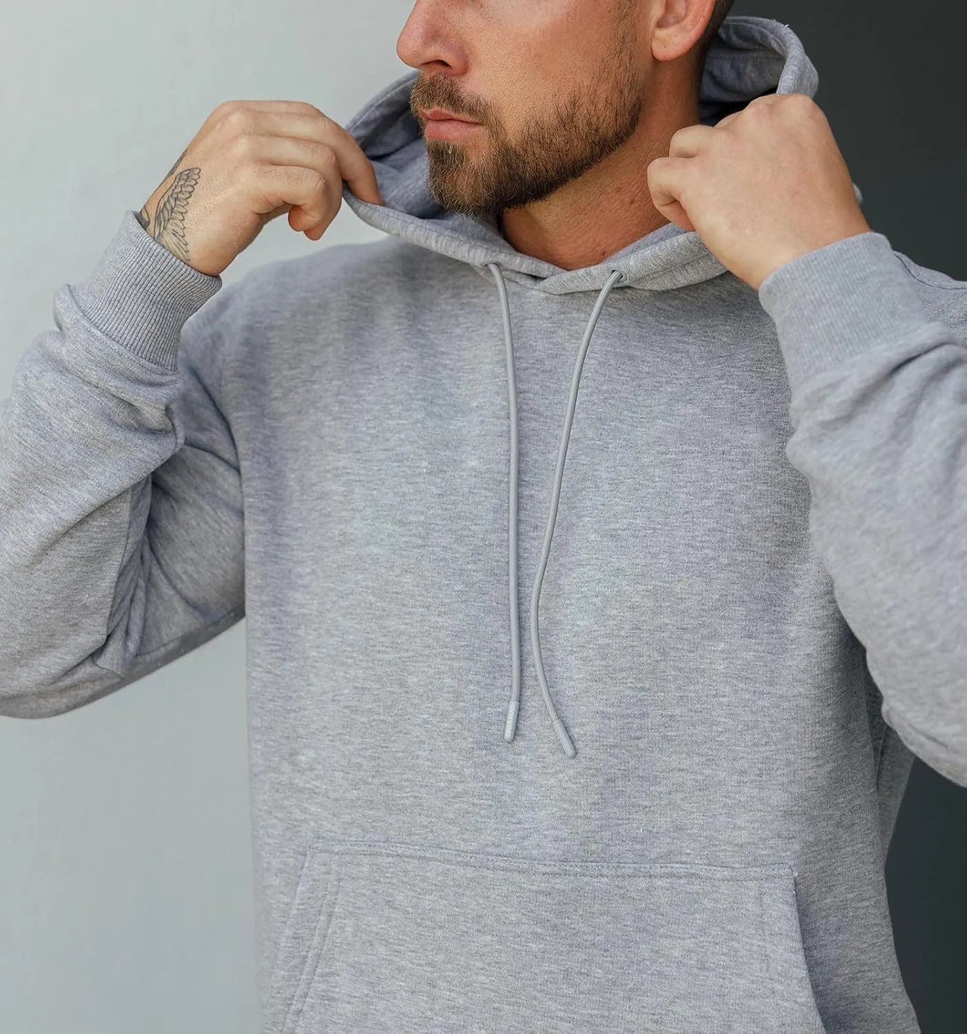 Men's Tacksuit 2-Piece Active Set:Fleece Pullover Sweatshirt and Sweatpants,Jogging Sweatsuit Outfit