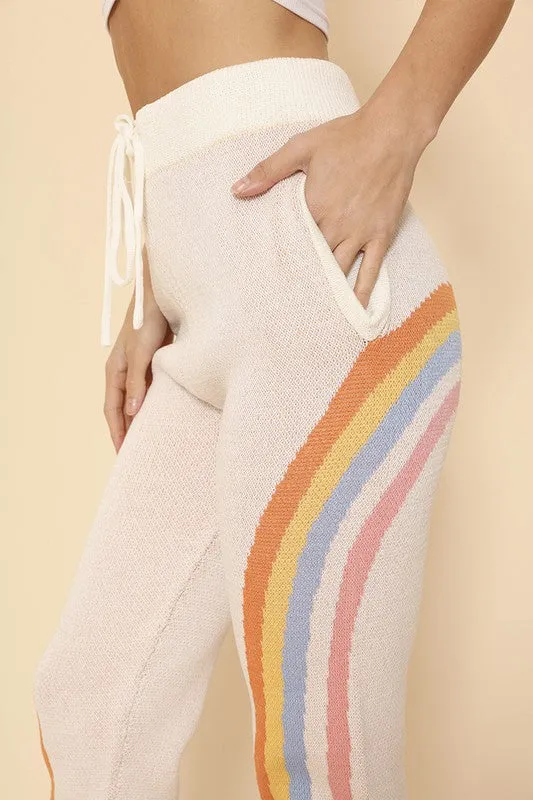 Miss Sparkling Retro stripe joggers