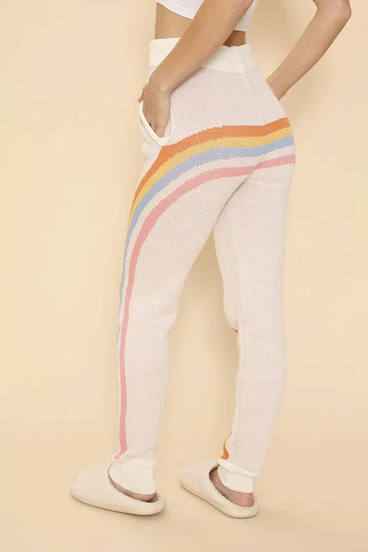 Miss Sparkling Retro stripe joggers