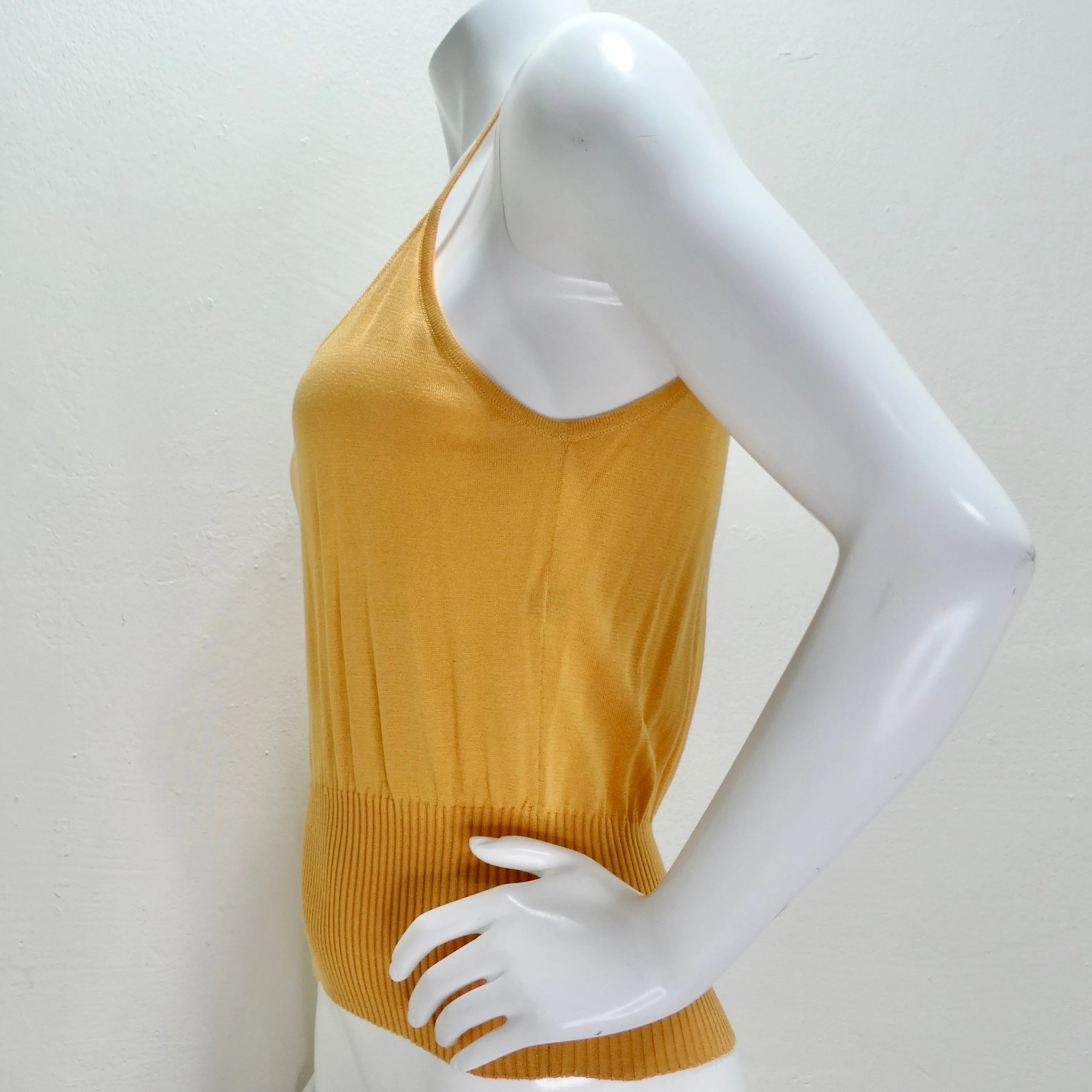 Missoni 1990s Orange Knit Tank