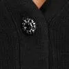 Petite Jeweled-Button Chelsea V-Neck Cardigan