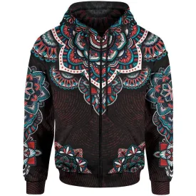 Royal Mandala Zip Hoodie
