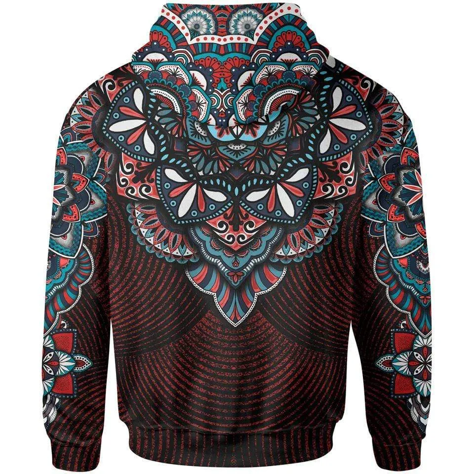 Royal Mandala Zip Hoodie