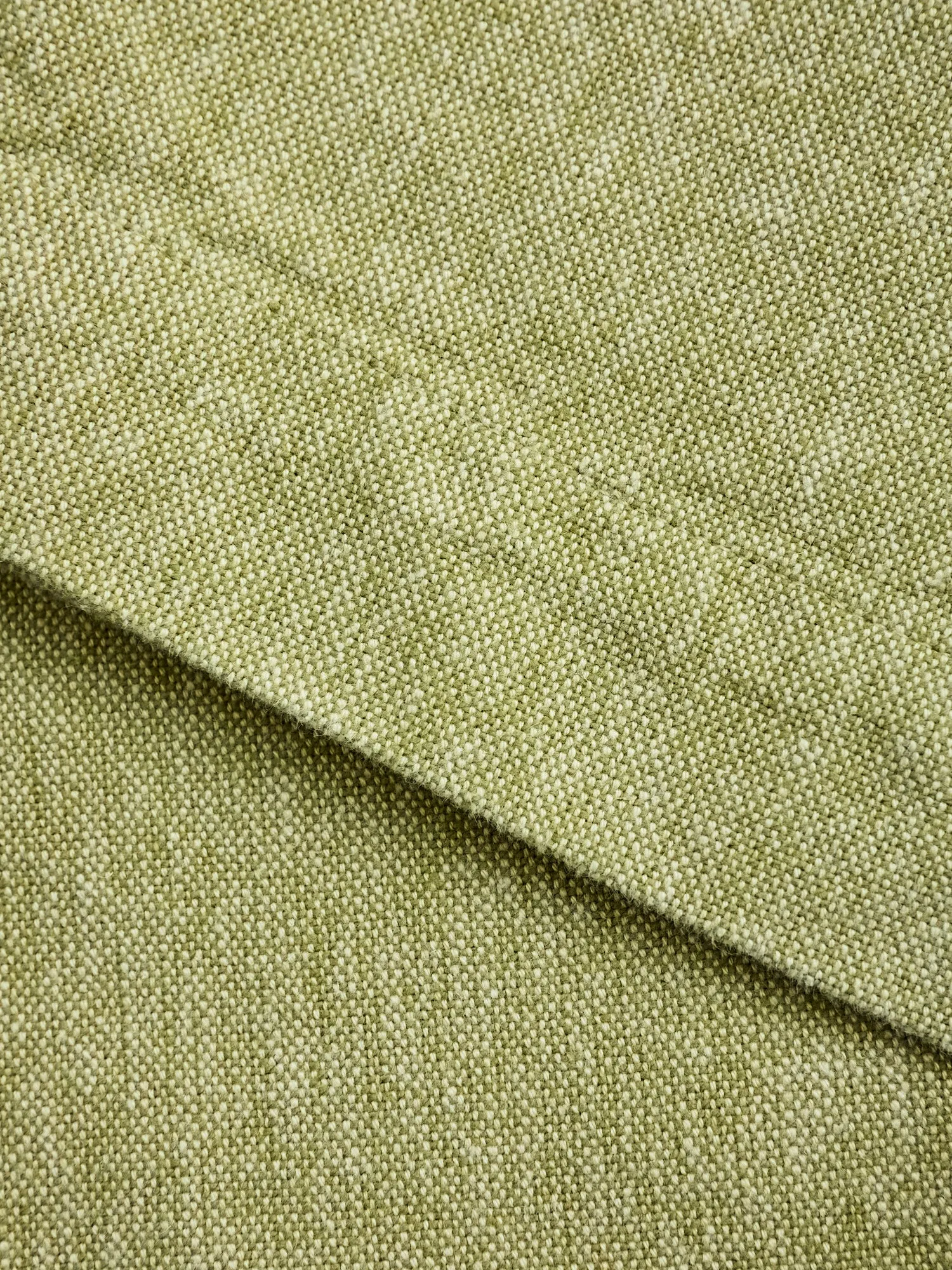Rustic Plainweave Flat Front Chino in Olive