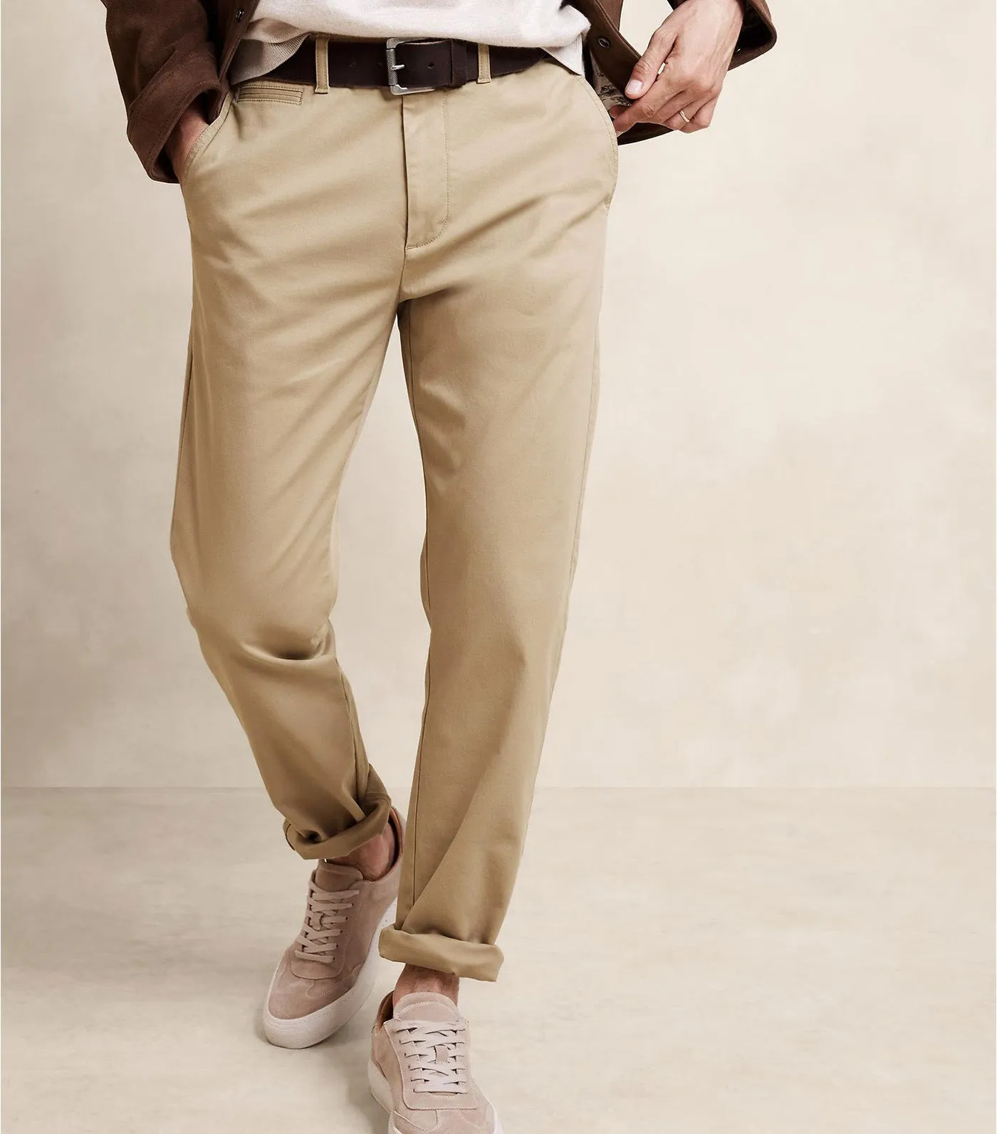 Slim Authentic-Stretch Chino Khaki