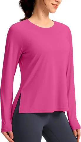 Soothfeel Women's Sun Shirts UPF 50  Long Sleeve UV Protection Workout Hiking Tops Lightweight Quick Dry SPF Outdoor Shirt