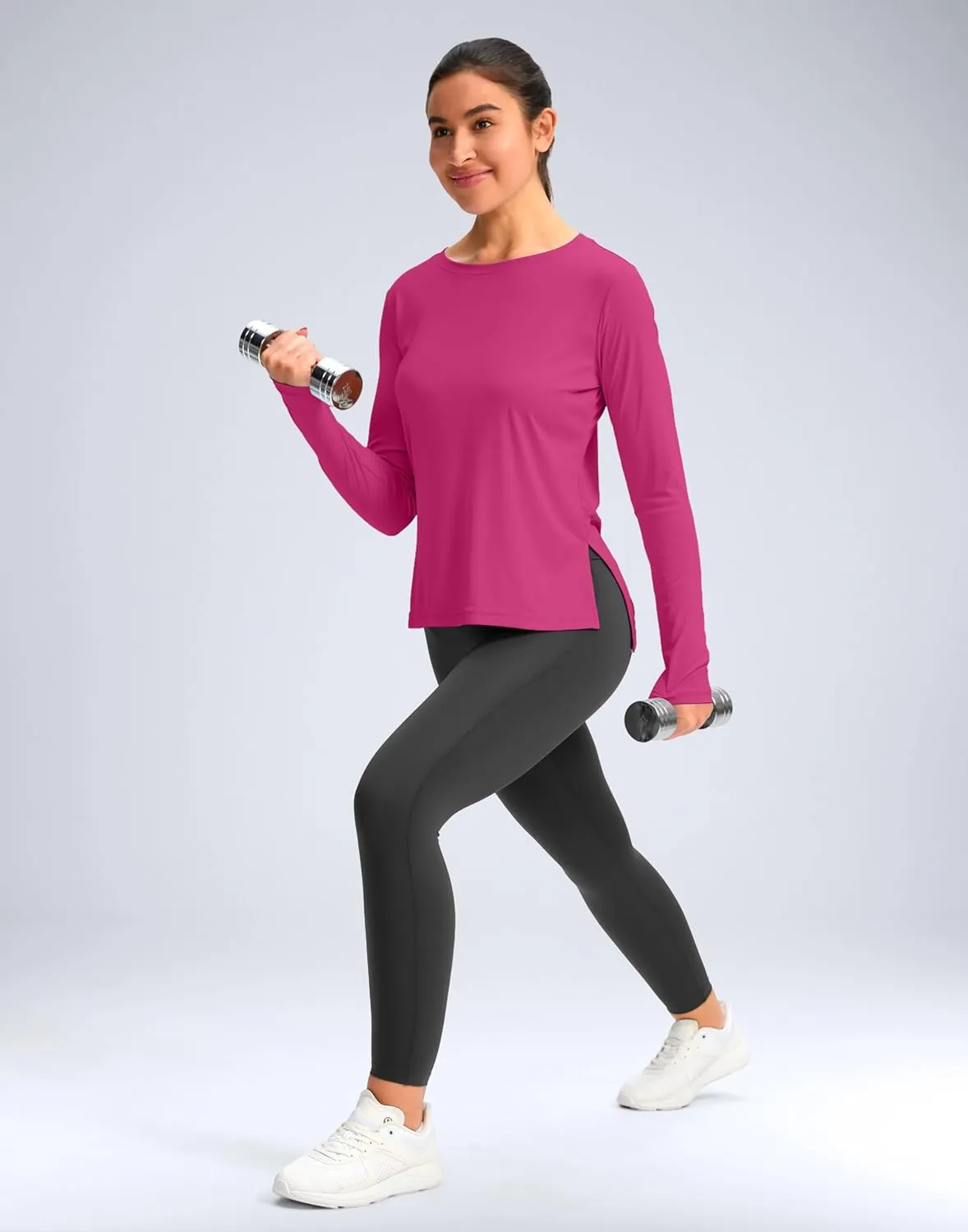 Soothfeel Women's Sun Shirts UPF 50  Long Sleeve UV Protection Workout Hiking Tops Lightweight Quick Dry SPF Outdoor Shirt