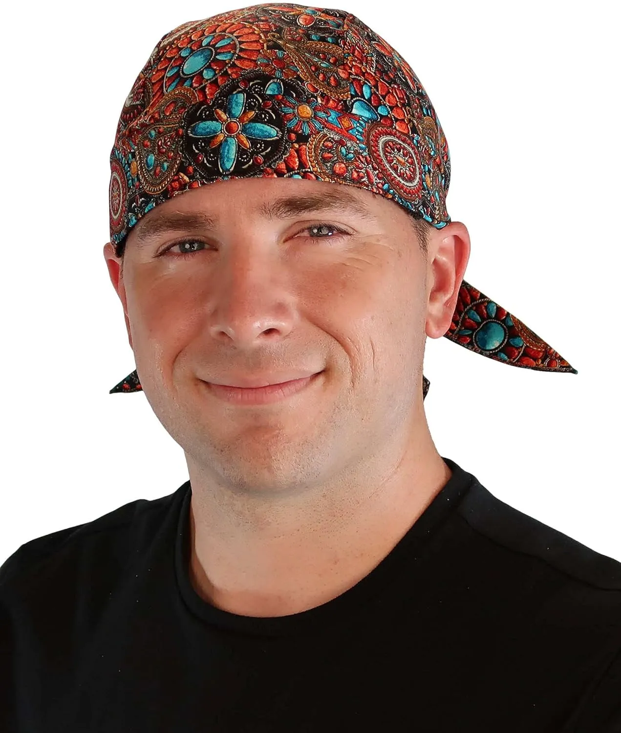 Sparkling EARTH - Skull Caps Doo Rags Do Rag Durag Headwrap Head Wraps Skullies - Made in The USA!