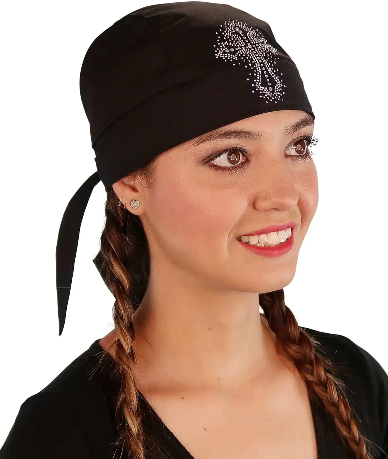 Sparkling EARTH - Skull Caps Doo Rags Do Rag Durag Headwrap Head Wraps Skullies - Made in The USA!