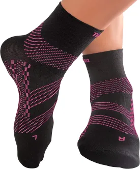 TechWare Pro Plantar Fasciitis Socks - Ankle Compression Socks for Women & Men. Achilles Tendonitis Brace & Foot Arch Support