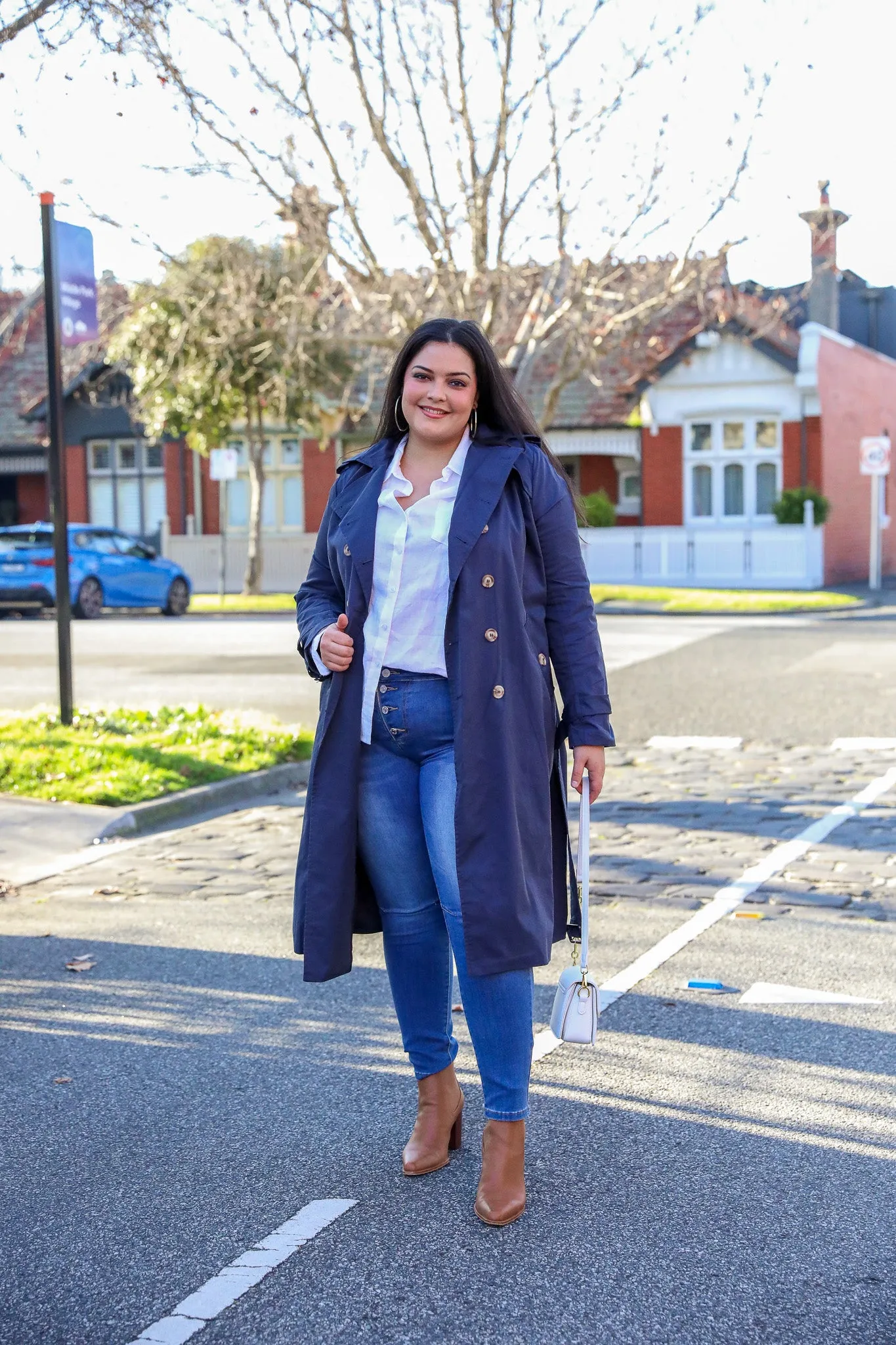 Trench Coat - Navy