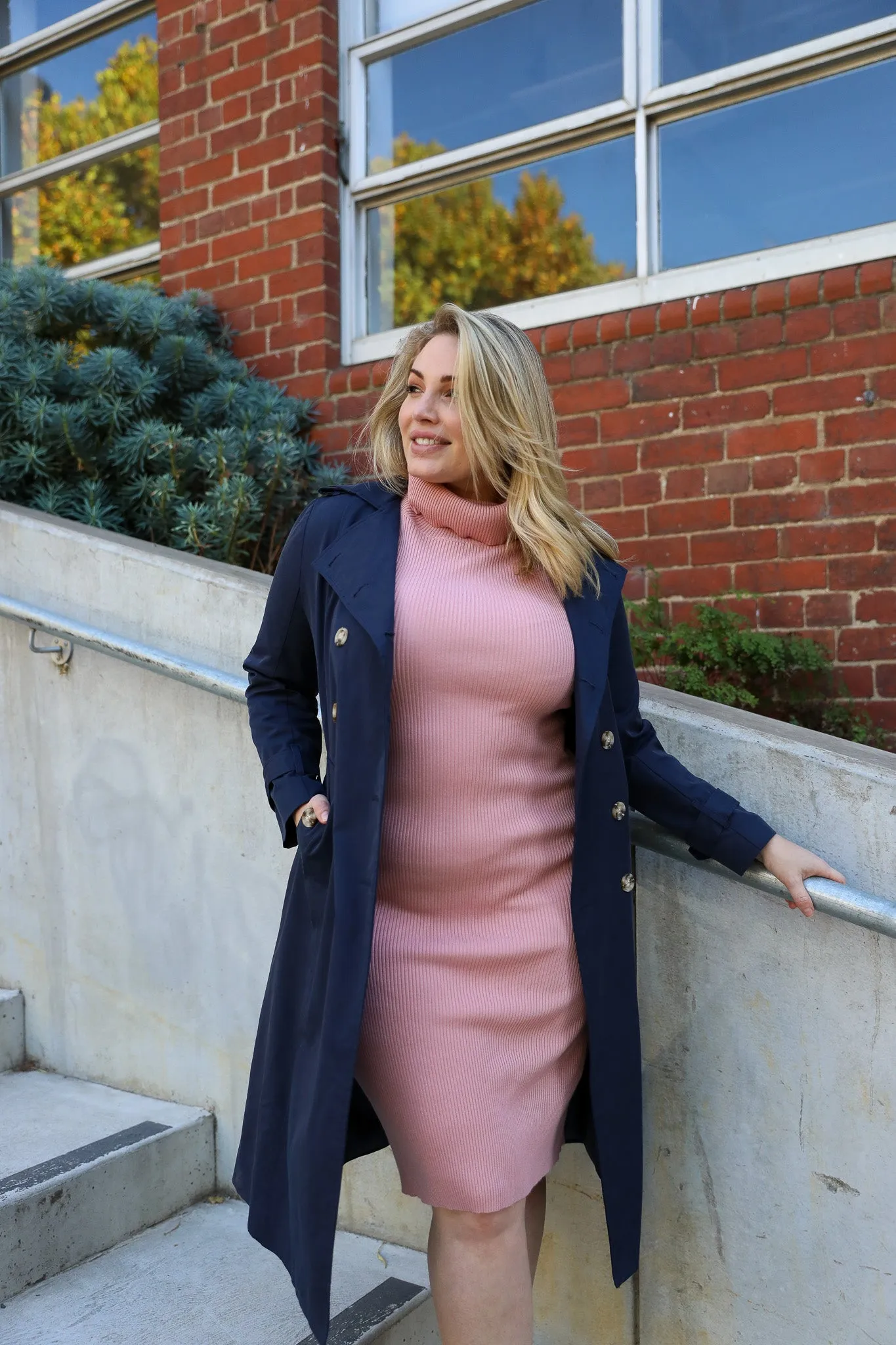 Trench Coat - Navy