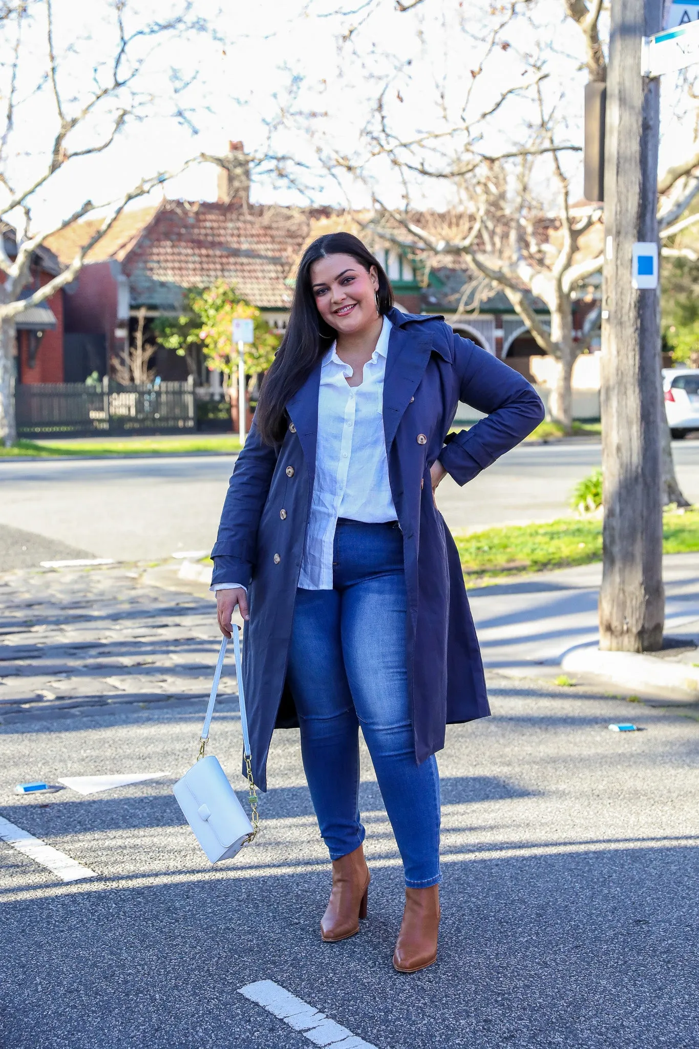 Trench Coat - Navy