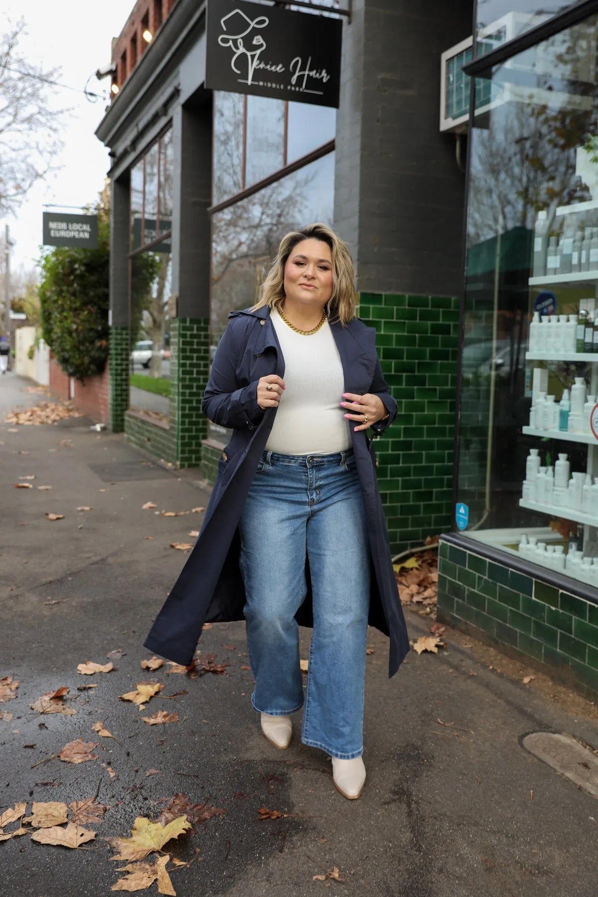Trench Coat - Navy